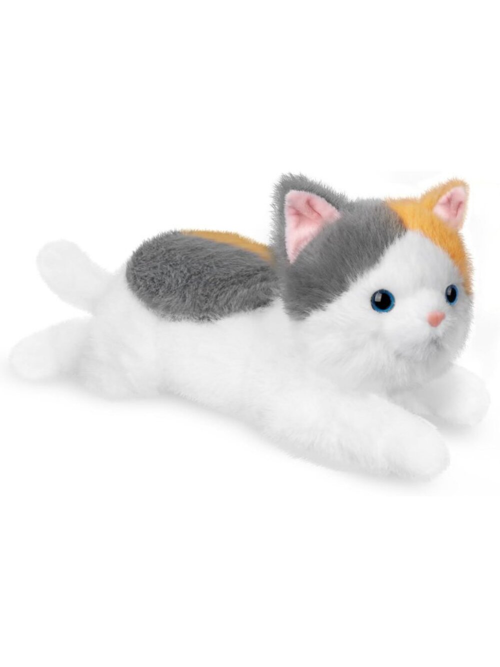 Realistic 19" Weighted Calico Cat Plush Toy - 3 Lbs Stuffed Animal Cuddle Buddy